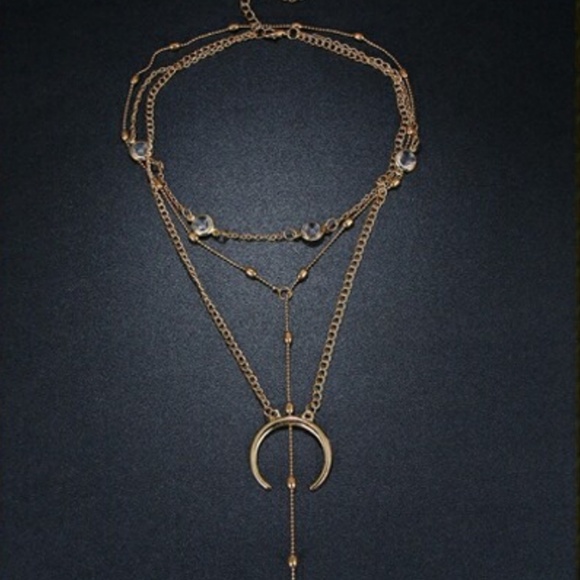 🗿🗿Bohemian Moon Multi-layer Necklace 🗿🗿 - Picture 4 of 5